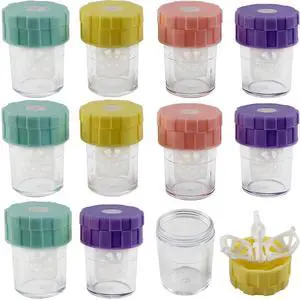 10PCS Manually Contact Lens Washer Cleaner, Lens Cleaning Container for Everyday Use, Contact Lens Cases, Contact Lens Soak Storage Kit for Travel Home 10PCS Manually Contact Lens Washer Cleaner, Lens Cleaning Container for Everyday Use, Contact Lens Cases, Contact Lens Soak Storage Kit for Travel Home