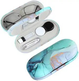 2 in 1 Contact Lens and Glasses Case Combo,Contact Travel Case Kit 2 in 1 Contact Lens and Glasses Case Combo,Contact Travel Case Kit