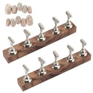 2-Pack Super Magnetic Nail Holders Wearable Nail Bases & Nail Display Stands for Nail Art Painting (Silvery) 2-Pack Super Magnetic Nail Holders Wearable Nail Bases & Nail Display Stands for Nail Art Painting (Silvery)