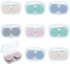 8 Pack Cute Contact Lens Case,Portable Eye Contact Case with Applicator Tool and Tweezers Remover Tool Colorful Travel Size Storage Box Solution Soak Storage Kit(Random Color) 8 Pack Cute Contact Lens Case,Portable Eye Contact Case with Applicator Tool and Tweezers Remover Tool Colorful Travel Size Storage Box Solution Soak Storage Kit(Random Color)