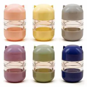Cylindrical Double-Headed Contact Lens Case, 6 Colors Portable Travel Holder Cylindrical Double-Headed Contact Lens Case, 6 Colors Portable Travel Holder