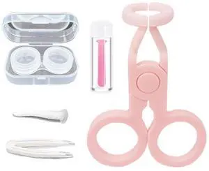 Color Contact Lenses Wearing Aids Kits Contact Lens Remover and Insertion Tool Set Contact Lens Case and Contact Lens Applicator Tool Plunger Suction Cup Tweezers Storage Tray Color Contact Lenses Wearing Aids Kits Contact Lens Remover and Insertion Tool Set Contact Lens Case and Contact Lens Applicator Tool Plunger Suction Cup Tweezers Storage Tray