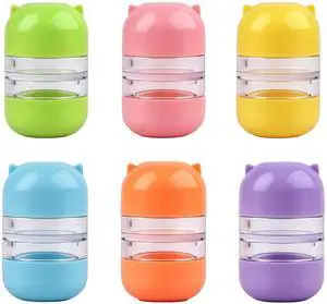 Cylindrical Double-Headed Contact Lens Case, 6 Colors Portable Travel Holder Cylindrical Double-Headed Contact Lens Case, 6 Colors Portable Travel Holder