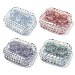Contact Lens Case, Travel Size Flip Top Cute Contact Lenses Applicator Remover Tool Kit with Solution Bottle for Daily Outdoor (4 Pack) Contact Lens Case, Travel Size Flip Top Cute Contact Lenses Applicator Remover Tool Kit with Solution Bottle for Daily Outdoor (4 Pack)