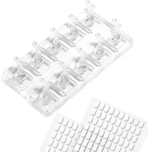 Nail Stand for Press On Nails Art Display Practice, Non-mangnetic Acrylic Stand Holder for Practice Tips with 200pcs Clear Reusable Adhesive, Beginner Nails Arts Kit Accessories DIY Tool Nail Stand for Press On Nails Art Display Practice, Non-mangnetic Acrylic Stand Holder for Practice Tips with 200pcs Clear Reusable Adhesive, Beginner Nails Arts Kit Accessories DIY Tool