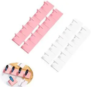 20 Pack Nail Practice Stand Tip Holder Display Base Detachable Rack for False Nail Tips Painting Beginner Showing Training Fingernail Art Manicure Tool Home Salon ( White+Pink ) 20 Pack Nail Practice Stand Tip Holder Display Base Detachable Rack for False Nail Tips Painting Beginner Showing Training Fingernail Art Manicure Tool Home Salon ( White+Pink )