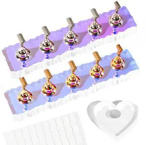 Nail Stand For Press Ons, Acrylic Nail Holder For Painting Nails With A Heart Shape Acrylic Nail Stand, Press On Nail Stand Nail Art Practice Nail Dispaly Nail Kit Home DIY Salon Supplies Nail Stand For Press Ons, Acrylic Nail Holder For Painting Nails With A Heart Shape Acrylic Nail Stand, Press On Nail Stand Nail Art Practice Nail Dispaly Nail Kit Home DIY Salon Supplies