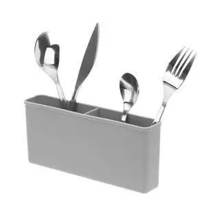 Cutlery Utensil Silverware Drying Rack Basket Holder with Hooks - Flatware Storage Solution for Kitchen Dish Drainer Dish Drying Rack, Grey Cutlery Utensil Silverware Drying Rack Basket Holder with Hooks - Flatware Storage Solution for Kitchen Dish Drainer Dish Drying Rack, Grey