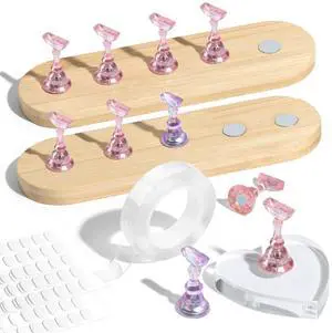 Nail Stand Set, Magnetic Press On Nails Holders Wider & Heart Display Base Standard Pinky Nail Stands for False Nail Tips Practice Painting 100PCS Adhesive Tabs Double-sided Tape Nail Art Nail Stand Set, Magnetic Press On Nails Holders Wider & Heart Display Base Standard Pinky Nail Stands for False Nail Tips Practice Painting 100PCS Adhesive Tabs Double-sided Tape Nail Art