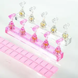 2Pcs Magnetic Nail Display Stand, Magnetic Fake Nails Holder Set, Magnetic Nail Stand Acrylic Nail Art Practice Stand with 2 Row 30 Piece Nails Putty for Home DIY Salon Supplies 2Pcs Magnetic Nail Display Stand, Magnetic Fake Nails Holder Set, Magnetic Nail Stand Acrylic Nail Art Practice Stand with 2 Row 30 Piece Nails Putty for Home DIY Salon Supplies