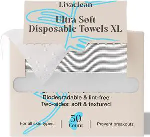 50 CT Face Cloths for Washing Face Biodegradable Viscose Disposable Face Towel Ultra Absorbent Clean Towels Wipes for Skincare & Makeup Removal Lint-Free Facial Towelettes for Sensitive Skin 50 CT Face Cloths for Washing Face Biodegradable Viscose Disposable Face Towel Ultra Absorbent Clean Towels Wipes for Skincare & Makeup Removal Lint-Free Facial Towelettes for Sensitive Skin