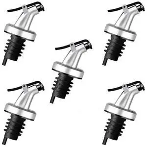 5 Pack Oil Spouts, Olive Oil Vinegar Bottle Stopper Dispenser 5 Pack Oil Spouts, Olive Oil Vinegar Bottle Stopper Dispenser