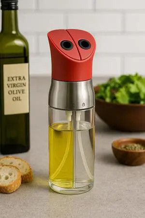 DualSpray Pro 2-in-1 Oil and Vinegar Sprayer Bottle Dual Chamber Olive Oil & Vinegar Spray, Adjustable Dosage Control, Leakproof Cooking Mister for Air Fryer, Salad, BBQ & Baking DualSpray Pro 2-in-1 Oil and Vinegar Sprayer Bottle Dual Chamber Olive Oil & Vinegar Spray, Adjustable Dosage Control, Leakproof Cooking Mister for Air Fryer, Salad, BBQ & Baking