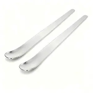 Premium Stainless Steel Long Handle Ice Cream Spoon - Ergonomic & Effortless Scooping for Hard Ice Cream, Desserts, Coffee - Heavy Duty, Stylish Design for Home, Bakers, Baristas (2) Premium Stainless Steel Long Handle Ice Cream Spoon - Ergonomic & Effortless Scooping for Hard Ice Cream, Desserts, Coffee - Heavy Duty, Stylish Design for Home, Bakers, Baristas (2)