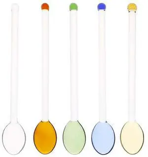 5 Pieces Glass Spoons for Coffee Teaspoons Glass Stirring Spoon Rod 5.9 inch Coffee Stirrers Ice Tea Spoon Glass Mixing Spoon for Tea SugarHome Bar Party 5 Pieces Glass Spoons for Coffee Teaspoons Glass Stirring Spoon Rod 5.9 inch Coffee Stirrers Ice Tea Spoon Glass Mixing Spoon for Tea SugarHome Bar Party