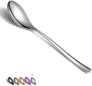 Dinner Spoons 6 Piece, 8.1'' Stainless Steel Tablespoons, Soup Spoons, Dessert Spoons, Spoons Silverware for Home, Kitchen or Restauran,Dishwasher Safe (Silver) Dinner Spoons 6 Piece, 8.1'' Stainless Steel Tablespoons, Soup Spoons, Dessert Spoons, Spoons Silverware for Home, Kitchen or Restauran,Dishwasher Safe (Silver)