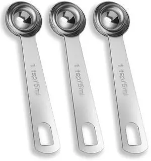 3PCS Teaspoon Measuring Spoon, Short Handle Stainless Steel 1 Teaspoons Measuring Spoon, Precise Scoop for Cooking Baking Spices, Rust Resistant Easy Clean Kitchen Tool, 5ml 3PCS Teaspoon Measuring Spoon, Short Handle Stainless Steel 1 Teaspoons Measuring Spoon, Precise Scoop for Cooking Baking Spices, Rust Resistant Easy Clean Kitchen Tool, 5ml