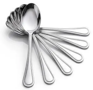 Teaspoon Set of 6, Stainless Steel 6.1 Inch Coffee Spoons with Elegant Line Handle for Home, Cafe, Restaurant, Dessert, Ice Cream, Dishwasher Safe Teaspoon Set of 6, Stainless Steel 6.1 Inch Coffee Spoons with Elegant Line Handle for Home, Cafe, Restaurant, Dessert, Ice Cream, Dishwasher Safe