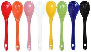 8 Color Porcelain Egg Spoons Ceramic Spoons 5 inch Coffee Dessert Yogurt Tea Milky Tea 8 Color Porcelain Egg Spoons Ceramic Spoons 5 inch Coffee Dessert Yogurt Tea Milky Tea