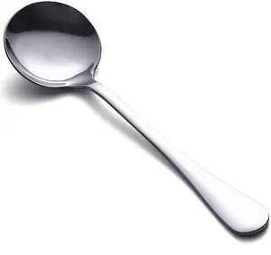Soup Spoons, 8-Piece Stainless Steel Spoons Heavy-Weight Round Spoon Flatware Set Soup Spoons, 8-Piece Stainless Steel Spoons Heavy-Weight Round Spoon Flatware Set