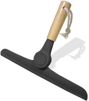 Show Squeegee for Glass Door Bathroom Squeegee with Bamboo Handle Show Wiper for Glass Door Window Tile Wall Car Windshield Mirror (Black) Show Squeegee for Glass Door Bathroom Squeegee with Bamboo Handle Show Wiper for Glass Door Window Tile Wall Car Windshield Mirror (Black)