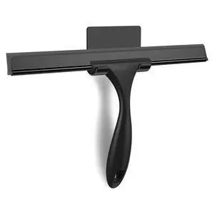 Shower Squeegee for Glass Doors, 12 Inch, Black Shower Squeegee for Glass Doors, 12 Inch, Black