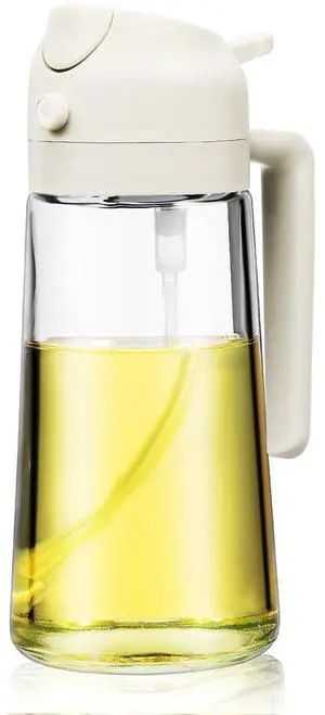 Oil Sprayer Dispenser Glass Oil Dispenser Bottle for Kitchen 2 in 1 Spray and Pour Design One Hand Handle Fine Mist Nozzle for Cooking Salad Air Fryer Grilling 7.08 X 3.74 X 3.74 in Oil Sprayer Dispenser Glass Oil Dispenser Bottle for Kitchen 2 in 1 Spray and Pour Design One Hand Handle Fine Mist Nozzle for Cooking Salad Air Fryer Grilling 7.08 X 3.74 X 3.74 in