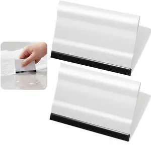 Small Rubber Squeegee 2 Pcs All-Purpose Mini Soft Rubber Window Squeegee Small Squeegees Window Scrubber Scraper for Kitchens Bathroom Shower Mirrors Car Windshield Black, White Small Rubber Squeegee 2 Pcs All-Purpose Mini Soft Rubber Window Squeegee Small Squeegees Window Scrubber Scraper for Kitchens Bathroom Shower Mirrors Car Windshield Black, White