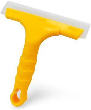 Silicone Blade Small Squeegee, Shower Glass Squeegee, Window Tint, for Window, Bathroom Mirrors, Shower Door and Car Windshield, 5.5x5.5inch, Yellow Silicone Blade Small Squeegee, Shower Glass Squeegee, Window Tint, for Window, Bathroom Mirrors, Shower Door and Car Windshield, 5.5x5.5inch, Yellow