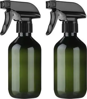 2-Pack Leakproof Spray Bottles (300ml/10oz) - Adjustable Nozzle for Fine Mist & Jet Stream | Premium Refillable Plastic Bottles for Hair Styling, Plant Misting, Cleaning Solutions (Green) 2-Pack Leakproof Spray Bottles (300ml/10oz) - Adjustable Nozzle for Fine Mist & Jet Stream | Premium Refillable Plastic Bottles for Hair Styling, Plant Misting, Cleaning Solutions (Green)