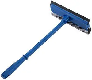 15.9" Window Squeegee for Car,2 in 1 Squeegee Window Cleaner with Long Stainless Steel Handle,Sponge Car Window Squeegee for Gas Station, Glass,Shower (Plastic Pole) 15.9" Window Squeegee for Car,2 in 1 Squeegee Window Cleaner with Long Stainless Steel Handle,Sponge Car Window Squeegee for Gas Station, Glass,Shower (Plastic Pole)