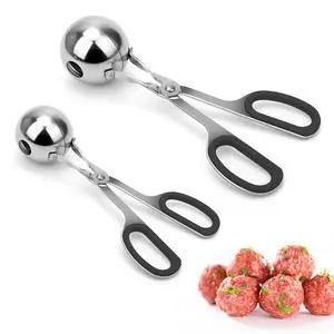 Meatball Maker, AHIER 2PCS None-stick Meatball Scoop Ball Maker with Detachable Anti-Slip Handles, Stainless Steel Meat Baller Cake Pop Scoop for Kitchen Meatball Maker, AHIER 2PCS None-stick Meatball Scoop Ball Maker with Detachable Anti-Slip Handles, Stainless Steel Meat Baller Cake Pop Scoop for Kitchen