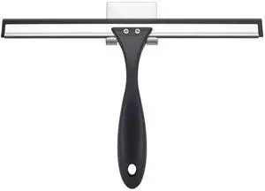 Squeegee for Shower Glass Door, Shower Squeegee for Glass Doors - All-Purpose Squeegee with Hook for Shower Doors, Windows, Mirrors, Tiles and Car Glass, 10 Inches Squeegee for Shower Glass Door, Shower Squeegee for Glass Doors - All-Purpose Squeegee with Hook for Shower Doors, Windows, Mirrors, Tiles and Car Glass, 10 Inches