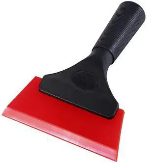 Small Squeegee with 5 Inch Rubber Blade Mini Wiper Window Tinting Tools for Mirror Glass Window Cleaner with Non-Slip Handle (Red Blade) Small Squeegee with 5 Inch Rubber Blade Mini Wiper Window Tinting Tools for Mirror Glass Window Cleaner with Non-Slip Handle (Red Blade)