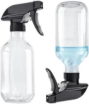 2 Pack 10 oz Empty Spray Bottles, 360° Any-Angle Spraying for Cleaning 2 Pack 10 oz Empty Spray Bottles, 360° Any-Angle Spraying for Cleaning