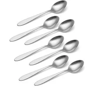 Taylor Everyday Flatware Teaspoons, Set of 8 18/0 Stainless Steel, Silverware Set Taylor Everyday Flatware Teaspoons, Set of 8 18/0 Stainless Steel, Silverware Set