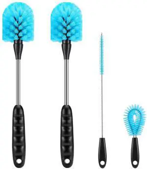 Water Bottle Brush Set, Long Handle 3-in-1 Stainless Steel Water Bottle Scrubbing Brush, Cleaning for Narrow Neck Bottles, Sport Bottles, Baby Bottles, Coffee Mugs, Tumblers, Flask Water Bottle Brush Set, Long Handle 3-in-1 Stainless Steel Water Bottle Scrubbing Brush, Cleaning for Narrow Neck Bottles, Sport Bottles, Baby Bottles, Coffee Mugs, Tumblers, Flask