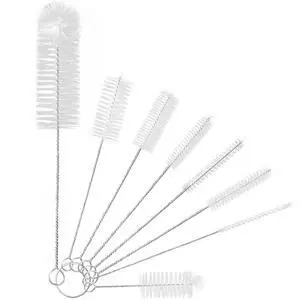 8 Pcs Bottle and Straw Cleaner, Long Deep Nylon Brush with Bendable Stainless Steel Flexible Handles for Bottles, Straws, Pipes, Wine Decanter, Sinks and Cup Cover 8 Pcs Bottle and Straw Cleaner, Long Deep Nylon Brush with Bendable Stainless Steel Flexible Handles for Bottles, Straws, Pipes, Wine Decanter, Sinks and Cup Cover