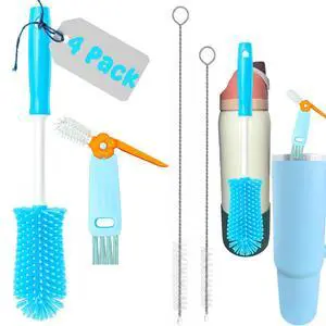 4 Pack Water Bottle Cleaning Kit Water Bottle Cleaner Brush for Owala FreeSip 24oz/32oz/40oz, Straw Brush for Stanley, Sport Bottles, Water Bottles, Cups 4 Pack Water Bottle Cleaning Kit Water Bottle Cleaner Brush for Owala FreeSip 24oz/32oz/40oz, Straw Brush for Stanley, Sport Bottles, Water Bottles, Cups