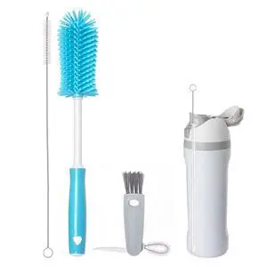 3 Pack Water Bottle Cleaner Brush Set - for Owala Cleaning Kit, Long Handle Silicone Bottle Brush Soft Touch No Scratch, Straw Cleaner Brush, 3 in 1 Multipurpose Cup Cleaner Kit for Owala Accessories 3 Pack Water Bottle Cleaner Brush Set - for Owala Cleaning Kit, Long Handle Silicone Bottle Brush Soft Touch No Scratch, Straw Cleaner Brush, 3 in 1 Multipurpose Cup Cleaner Kit for Owala Accessories