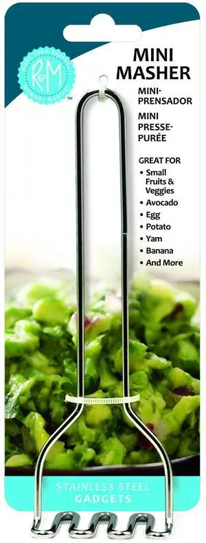 Mini Potato Masher, Mini Egg Masher, Avocado Masher, Stainless Steel, 6 Inches Mini Potato Masher, Mini Egg Masher, Avocado Masher, Stainless Steel, 6 Inches