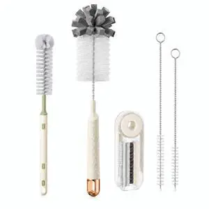 Water Bottle Cleaning Brush Set, 5-in-1 Bottle Brush Kit with Sponge Brush, Telescopic Brush, 4-in-1 Lid Cleaner & Straw Brushes for Owala, Stanley, YETI, Hydro Flask Tumblers Water Bottle Cleaning Brush Set, 5-in-1 Bottle Brush Kit with Sponge Brush, Telescopic Brush, 4-in-1 Lid Cleaner & Straw Brushes for Owala, Stanley, YETI, Hydro Flask Tumblers