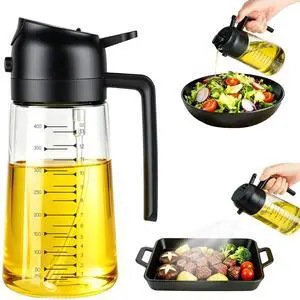 Olive Oil Sprayer for Cooking 2 in 1 Olive Oil Dispenser Bottle for Kitchen16 Oz Olive Oil Sprayer for Cooking 2 in 1 Olive Oil Dispenser Bottle for Kitchen16 Oz