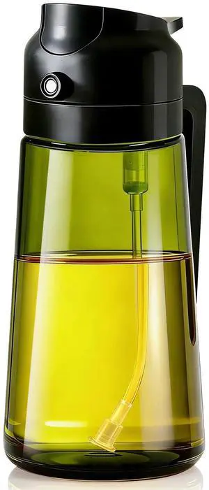 Olive Oil Sprayer & Dispenser Bottle for Cooking, Air Fryer, BBQ, and Salad 2-in-1 Oil Mister Kitchen Accessory (Black) Olive Oil Sprayer & Dispenser Bottle for Cooking, Air Fryer, BBQ, and Salad 2-in-1 Oil Mister Kitchen Accessory (Black)