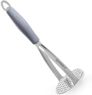Heavy Duty Stainless Steel Potato Masher, Professional Integrated Masher Kitchen Tool & Food Masher/Potato Smasher with Silicone Handle, Perfect for Bean, Vegetable, Fruits, Avocado, Meat Heavy Duty Stainless Steel Potato Masher, Professional Integrated Masher Kitchen Tool & Food Masher/Potato Smasher with Silicone Handle, Perfect for Bean, Vegetable, Fruits, Avocado, Meat