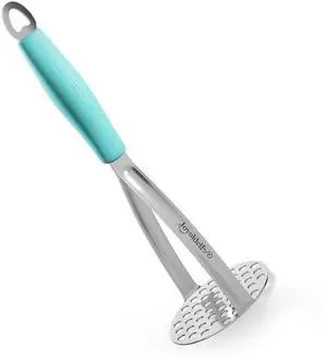 Heavy Duty Stainless Steel Potato Masher, Professional Integrated Masher Kitchen Tool & Food Masher/Potato Smasher with Silicone Handle, Perfect for Bean, Vegetable, Fruits, Avocado, Meat Heavy Duty Stainless Steel Potato Masher, Professional Integrated Masher Kitchen Tool & Food Masher/Potato Smasher with Silicone Handle, Perfect for Bean, Vegetable, Fruits, Avocado, Meat