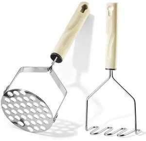 Potato Masher Stainless Steel, 2pcs Heavy Duty Mashed Potato Mashers - Masher Kitchen Tool & Food Mashers for Potatoes, Beans, Avocado, Meat, Vegetables Dishwasher Safe Potato Masher Stainless Steel, 2pcs Heavy Duty Mashed Potato Mashers - Masher Kitchen Tool & Food Mashers for Potatoes, Beans, Avocado, Meat, Vegetables Dishwasher Safe