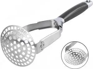 Mashed Potato Masher Stainless Steel Foldable Non Stick 12 Inch Long Handle Heavy Duty Smasher Kitchen Tool,Potato Masher and Peeler for Avocado, Bean, Baby Food, Silver Mashed Potato Masher Stainless Steel Foldable Non Stick 12 Inch Long Handle Heavy Duty Smasher Kitchen Tool,Potato Masher and Peeler for Avocado, Bean, Baby Food, Silver