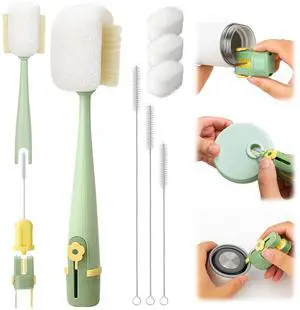 5 in 1 Water Bottle Cleaning Brush Set, Multifunctiona Brush and Straw Cleaner for Owala/Stanley/Hydro/Yeti/Simple Modern Cup Accessories 5 in 1 Water Bottle Cleaning Brush Set, Multifunctiona Brush and Straw Cleaner for Owala/Stanley/Hydro/Yeti/Simple Modern Cup Accessories