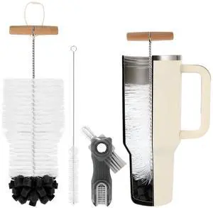 3 PCS Bottle Clean Brush Set, Long Wooden Handle Bottle Cleaner Brush for Stanley Cup Tumblers, 3 in1 Cup Lid Cleaning Brush, Long Straw Brush,Water Bottle Clean Brush Kit for Bottle Cups Coffee Mugs 3 PCS Bottle Clean Brush Set, Long Wooden Handle Bottle Cleaner Brush for Stanley Cup Tumblers, 3 in1 Cup Lid Cleaning Brush, Long Straw Brush,Water Bottle Clean Brush Kit for Bottle Cups Coffee Mugs
